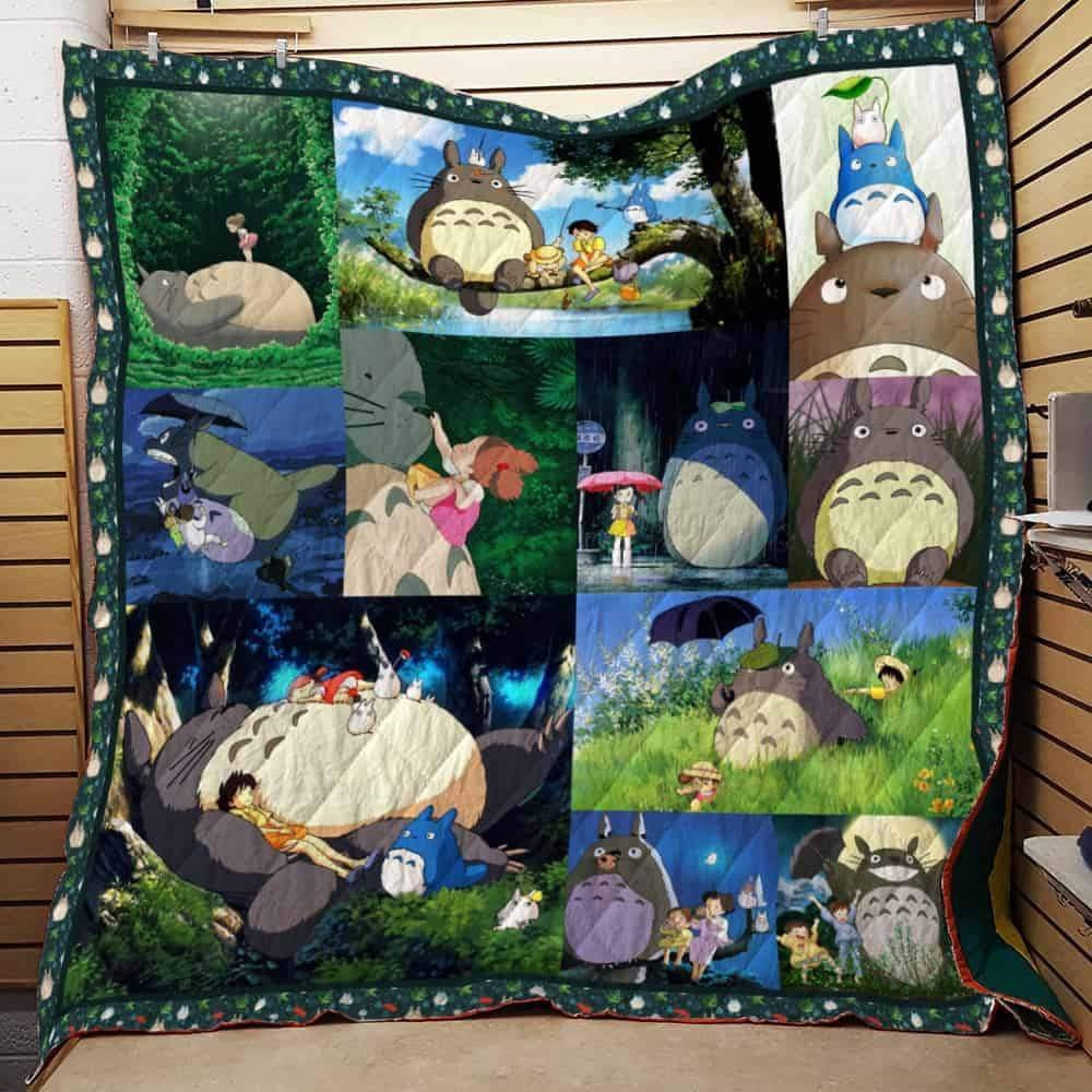 Anime Scene My Neighbor Totoro Studio Ghibli Quilt Blanket